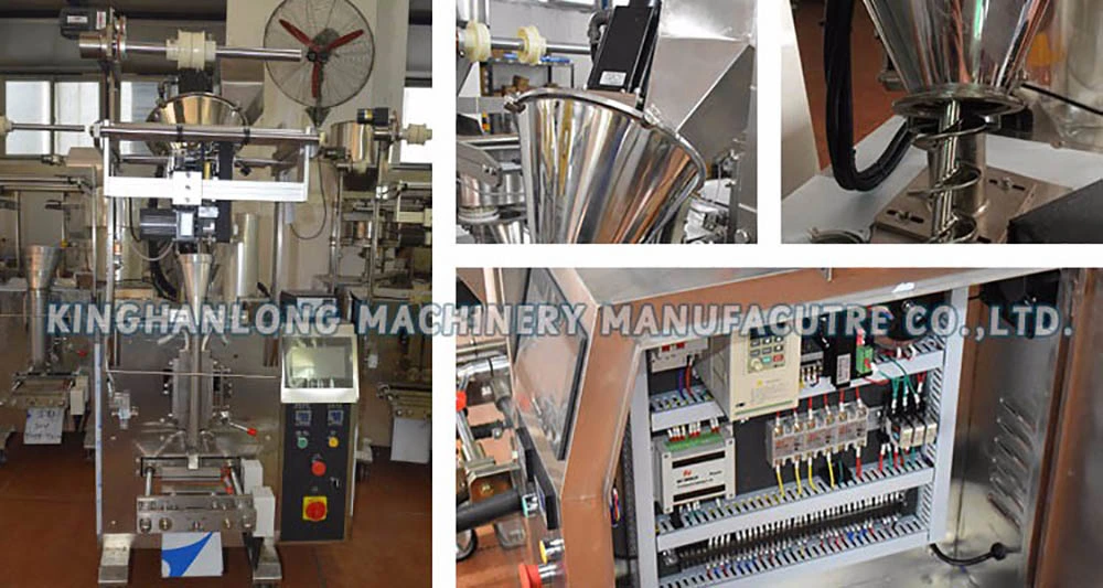 Automatic Vertical Auger Filler Form Fill Seal Seasoning Sugar Flour Matcha Tea Powder Milk Powder Sachet Wrapping Packaging Packing Filling Sealing Machine