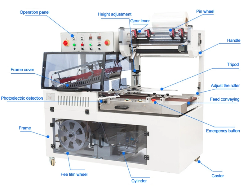 Book L Bar Sealer POF Shrink Film Machine Packing/Tea Box Automatic L Sealer Shrink Packing Machine