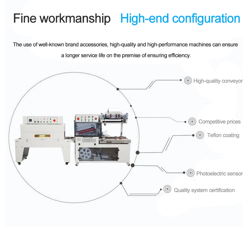 Book L Bar Sealer POF Shrink Film Machine Packing/Tea Box Automatic L Sealer Shrink Packing Machine